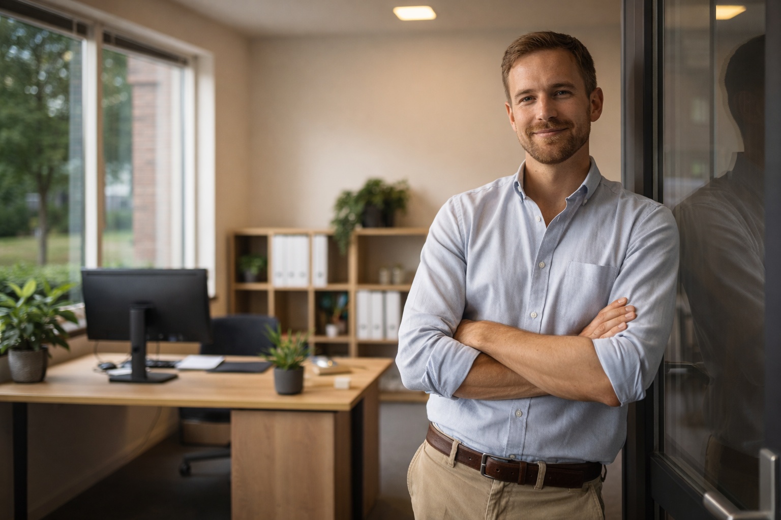 Ondernemer voor klein kantoorpand